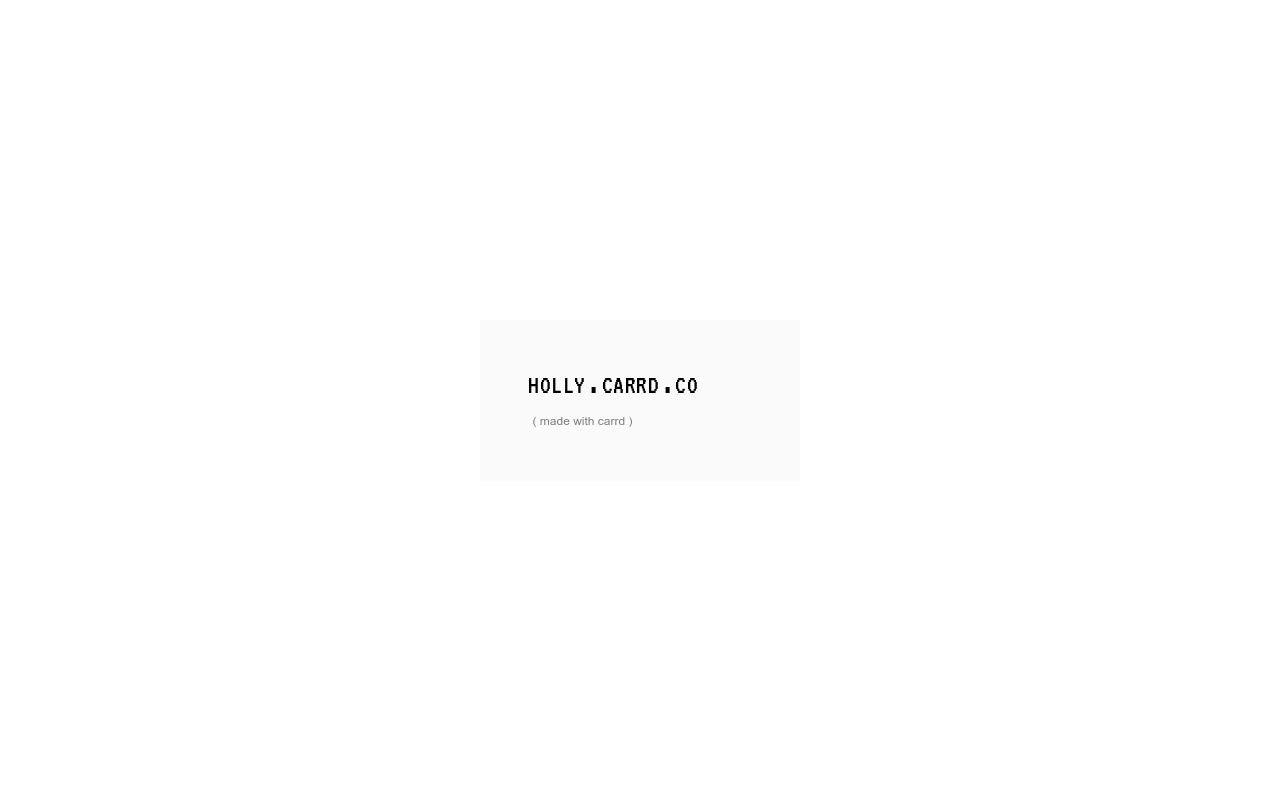 Carrd profile picture for @holly